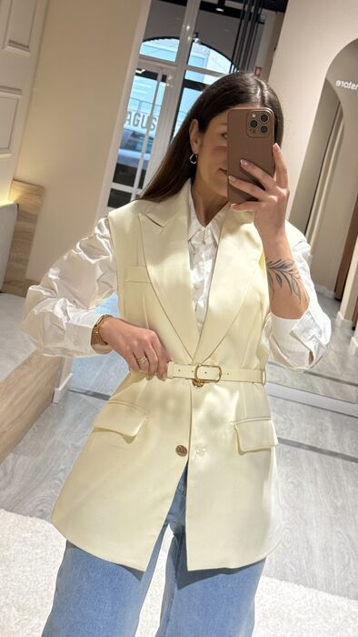 COLETE ELEGANCE - AMARELO