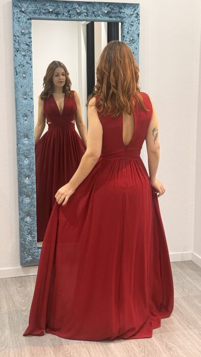 VESTIDO EDINA - BORDEAUX