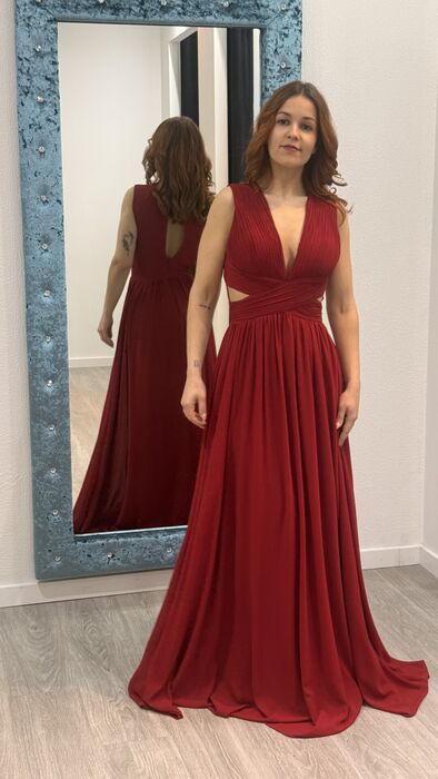 VESTIDO EDINA - BORDEAUX