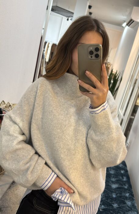 MALHA ÉLISE CINZA