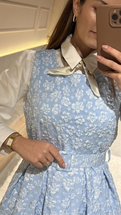 VESTIDO ENTANTO - AZUL