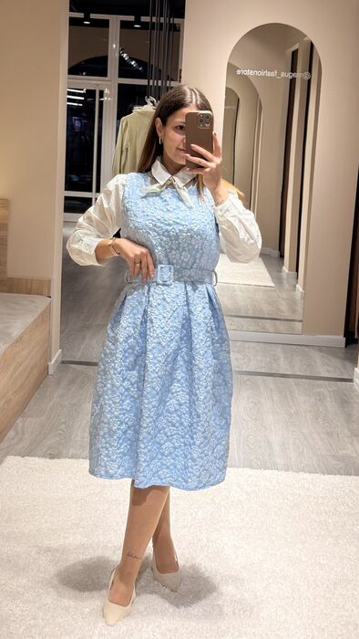VESTIDO ENTANTO - AZUL