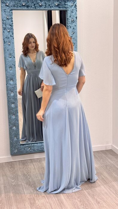 VESTIDO GRACE - AZUL DUSTY