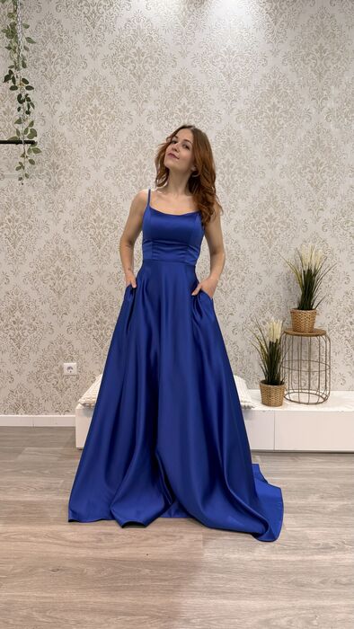VESTIDO HELENE - AZUL ROYAL