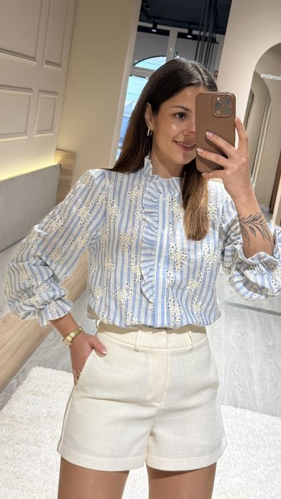 CALÇÕES TWEED - OFF WHITE