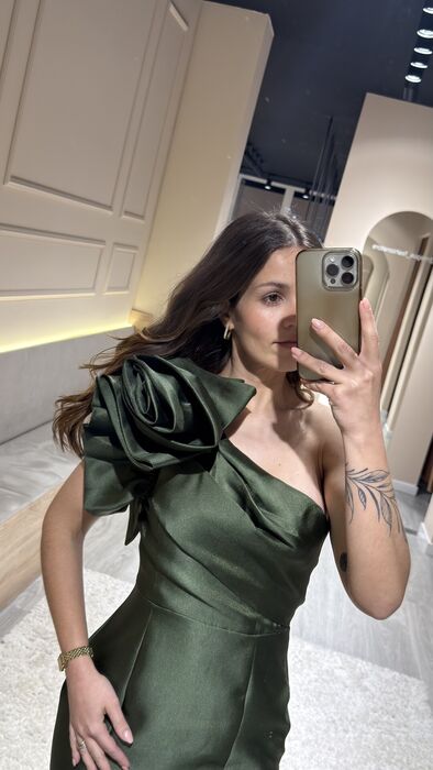 VESTIDO AMÉLIA - VERDE OLIVA