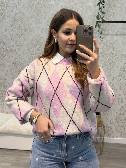 CAMISOLA ARGYL ROSA