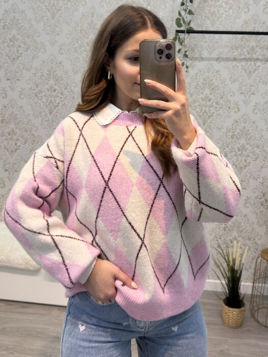CAMISOLA ARGYL ROSA