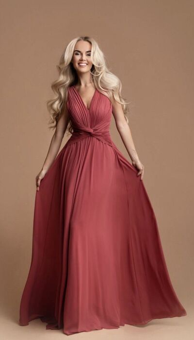 VESTIDO ROSALIE - CORAL