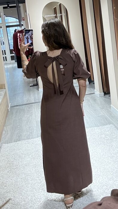 VESTIDO CLARA - CASTANHO