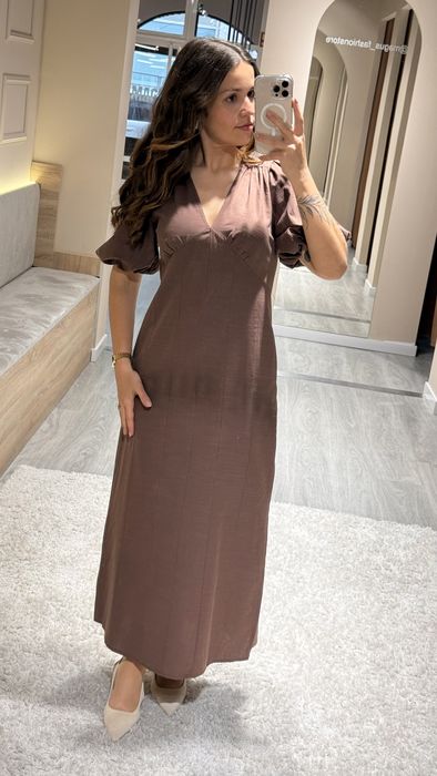 VESTIDO CLARA - CASTANHO