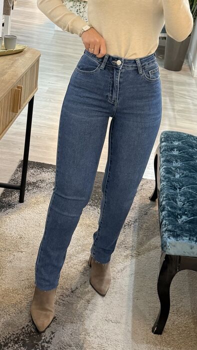 MOM FIT JEANS (REDIAL) - AZUL MÉDIO