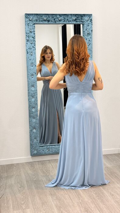 VESTIDO MARION - AZUL DUSTY