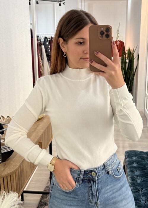 MALHA MEIA GOLA SOFT CLASSIC - BRANCA