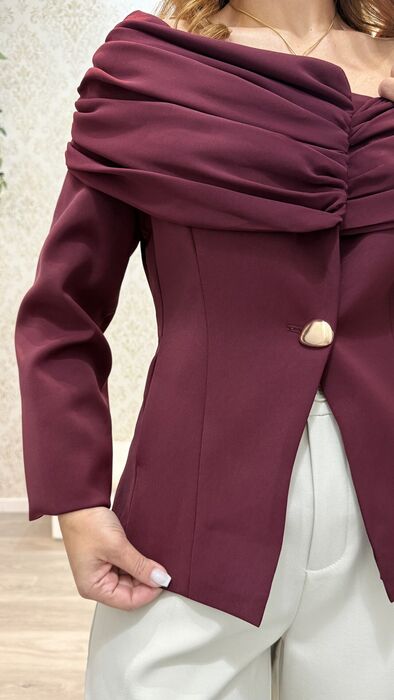 BLAZER OFF-SHOULDER