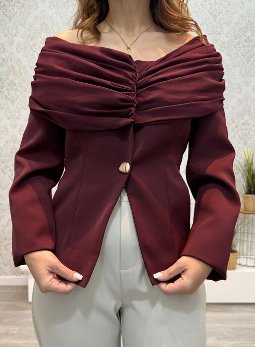 BLAZER OFF-SHOULDER