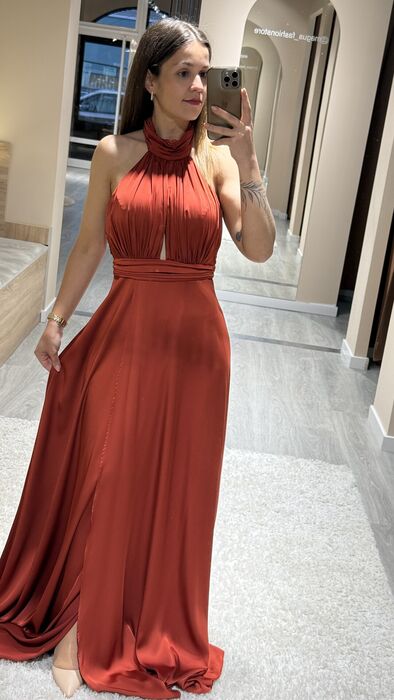 VESTIDO OLIVIA - TERRACOTA