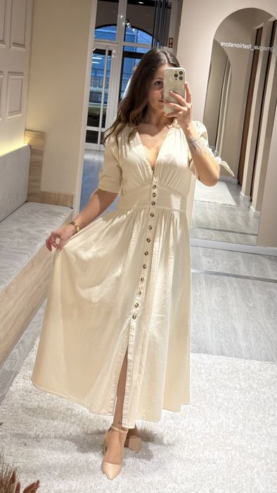 VESTIDO ORLANDA - BEGE