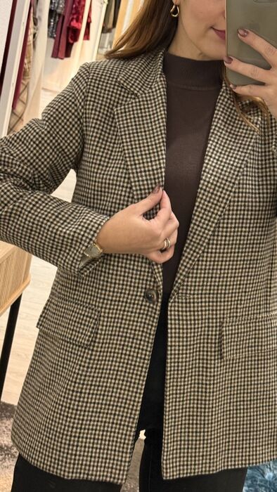 BLAZER PIED-DE-POULE