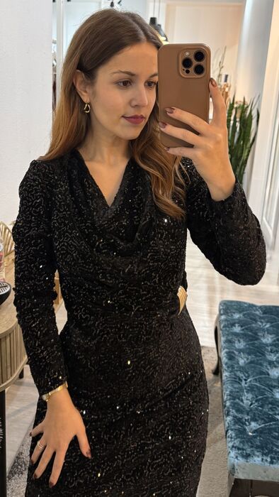 VESTIDO GLAMOUR - PRETO