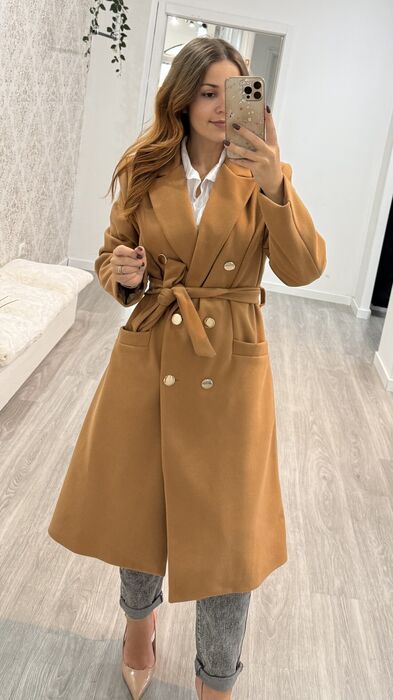 SOBRETUDO CAMEL ELEGANCE
