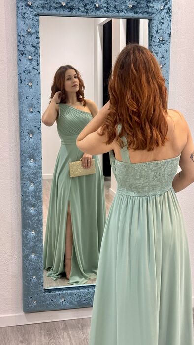 VESTIDO TRACY - VERDE ÁGUA