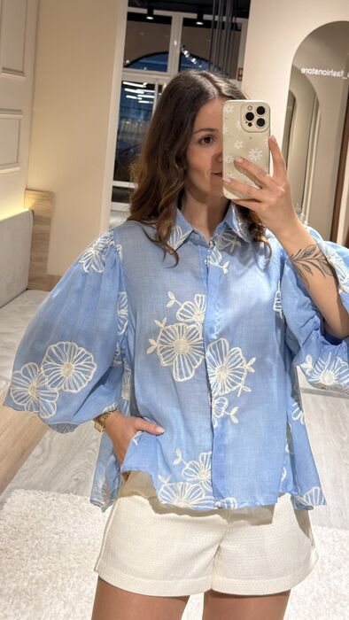 CAMISA AURORA - AZUL