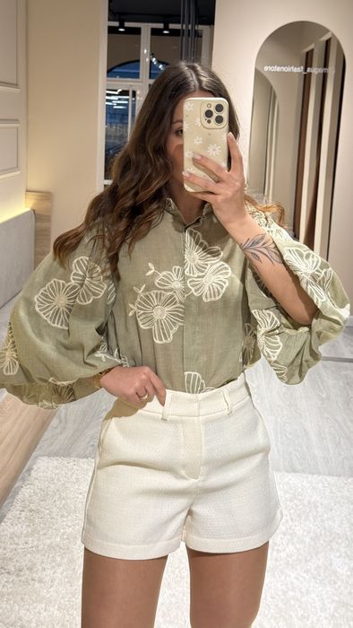 CAMISA AURORA - VERDE OLIVA