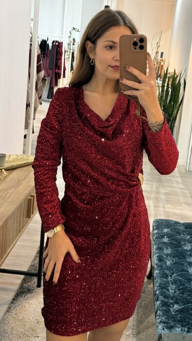 VESTIDO GLAMOUR - VERMELHO