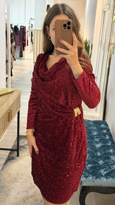 VESTIDO GLAMOUR - VERMELHO