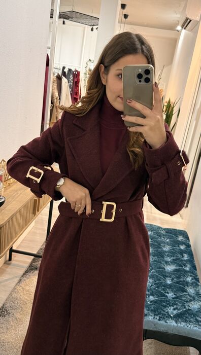 SOBRETUDO CLASSIC WOOL - BORDEAUX