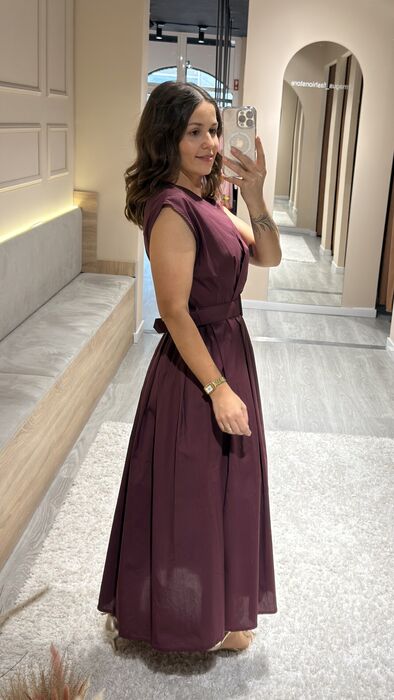 VESTIDO JULIETA - BORDEAUX