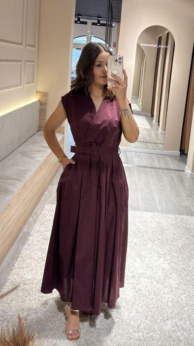 VESTIDO JULIETA - BORDEAUX