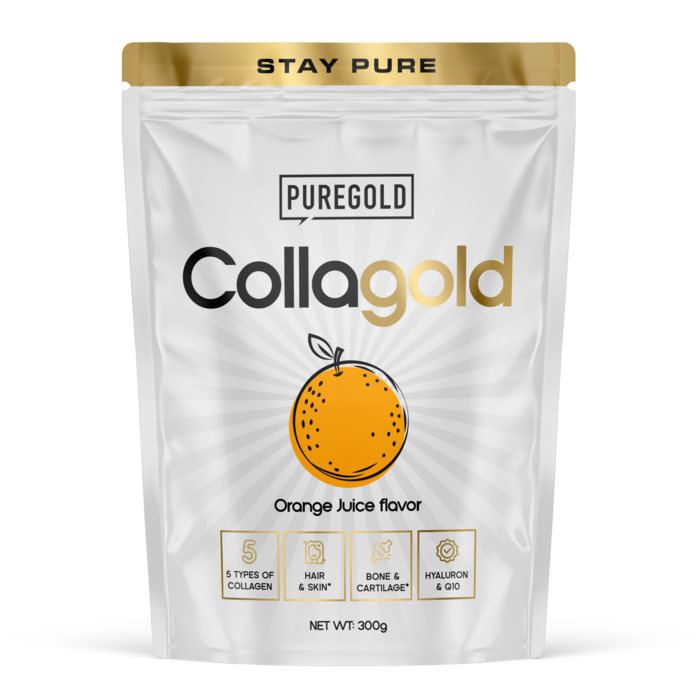 Collagold - Colagénio + Q10 – 300g - 5 tipos de Colágenio 