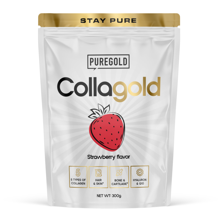 Collagold - Colagénio + Q10 – 300g - 5 tipos de Colágenio 