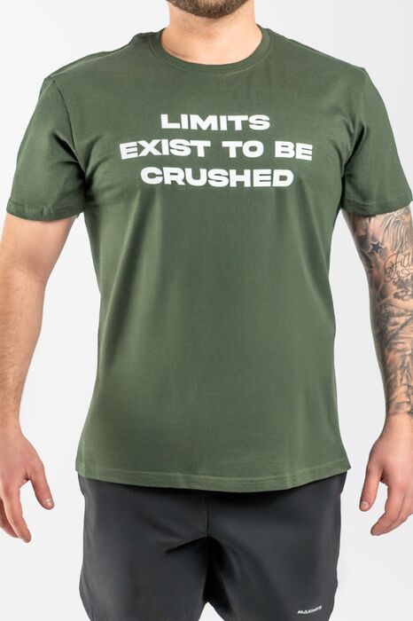 Crushed Tee shirt - Forest Green