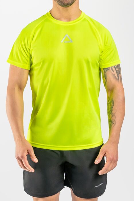 Vortex Tech Tee - Yellow Fluo