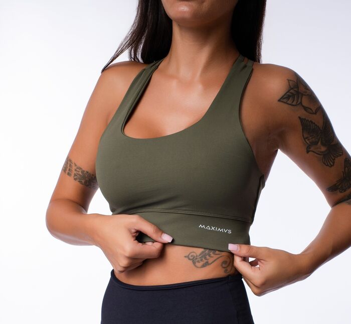 Bra-Soutien de Desporto Base - X-Air Military Green 