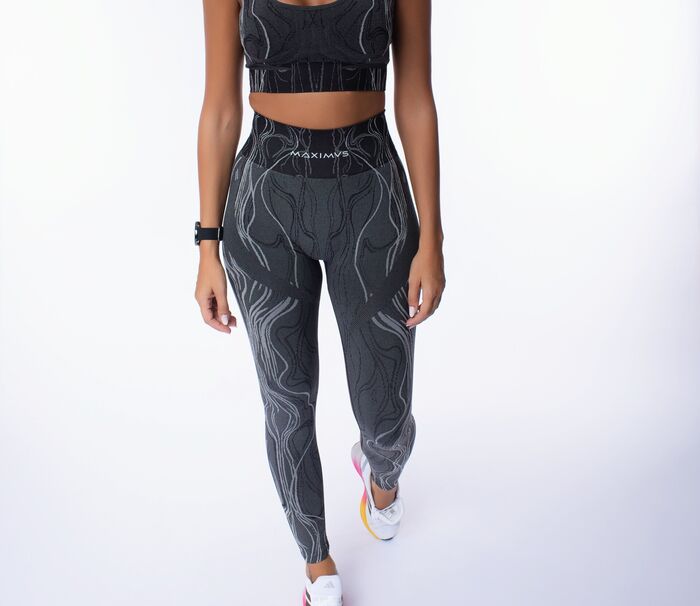Legging de Cintura Média Fusion (Seamless) - Black