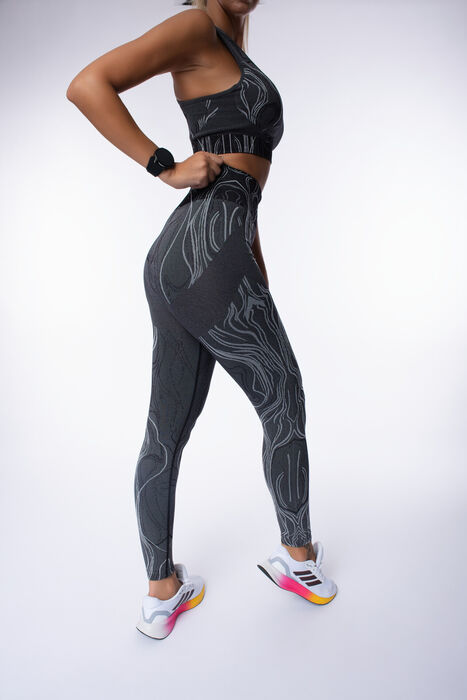 Legging de Cintura Média Fusion (Seamless) - Black