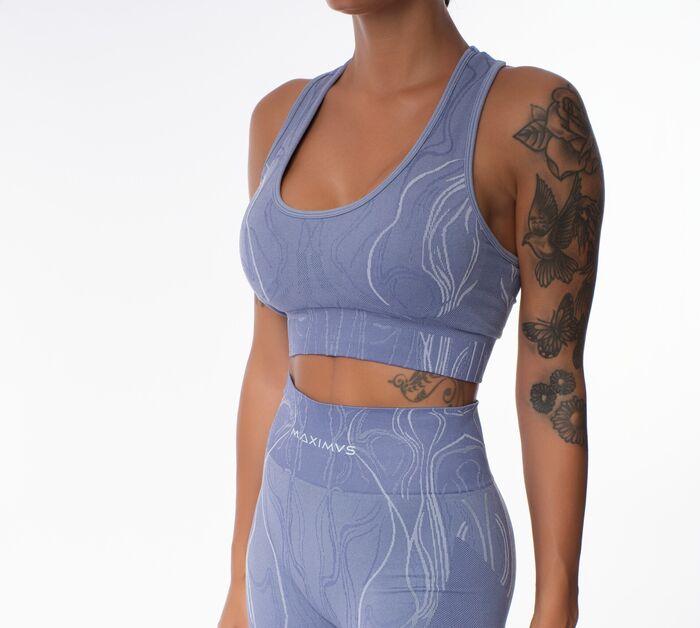 Bra-Soutien de Desporto Fusion (Seamless) - Blue