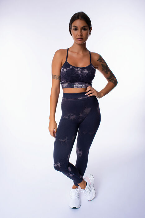 Bra-Soutien de Desporto  Tie Dyed LG (Seamless) - Black/Gray
