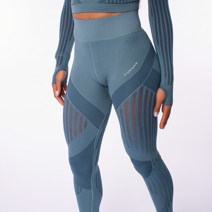 Legging de Cintura Média Vibe (Seamless) - Eden Green 