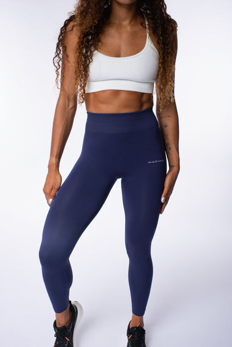 Legging de Cintura Alta Blaze (Seamless) - Navy Blue