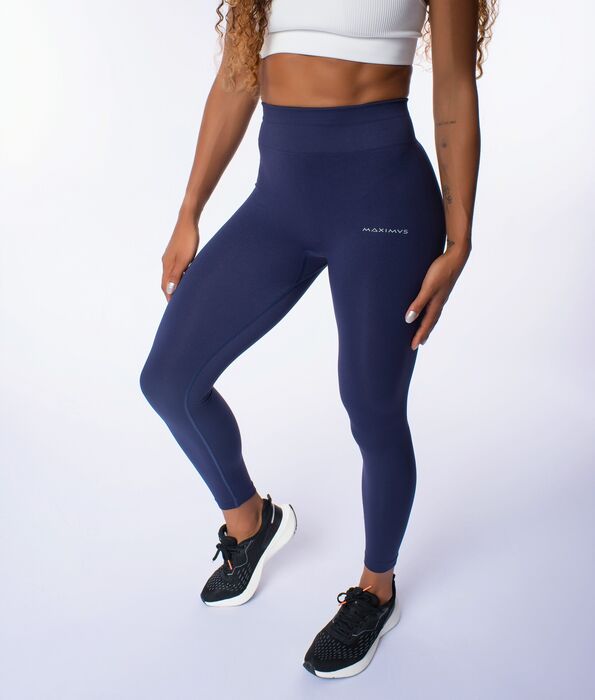 Legging de Cintura Alta Blaze (Seamless) - Navy Blue
