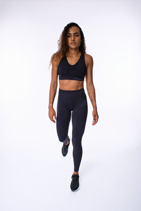 Legging de Cintura Média Ibiza (Seamless) - Black