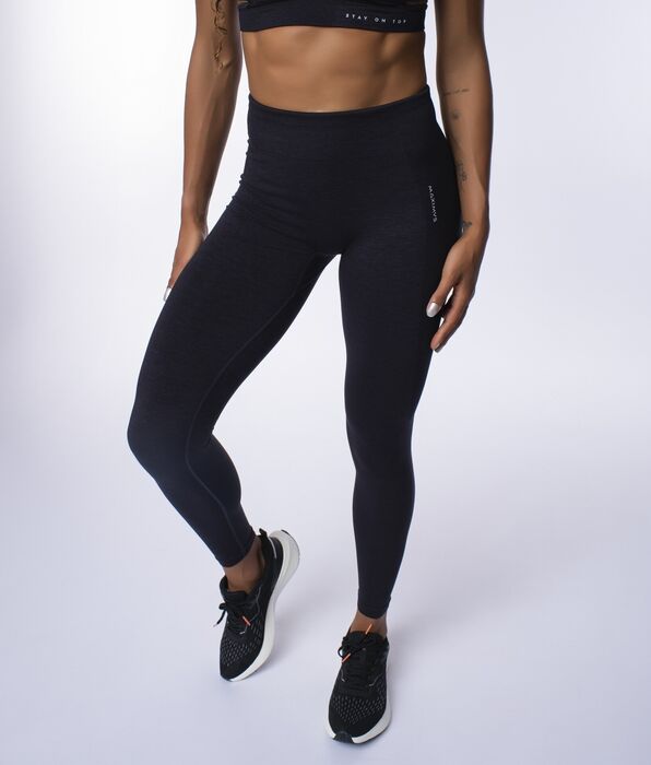 Legging de Cintura Média Ibiza (Seamless) - Black