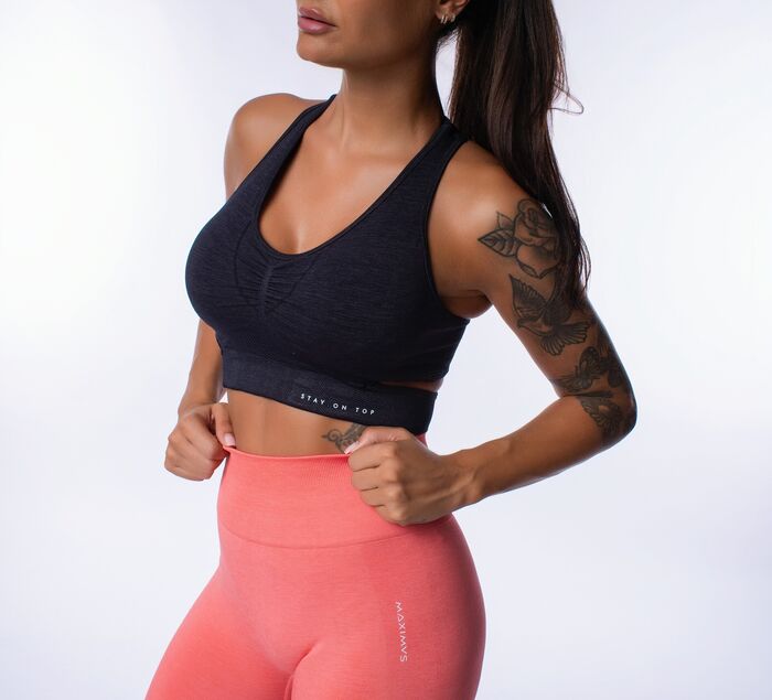 Bra-Soutien de Desporto Ibiza (Seamless) - Black