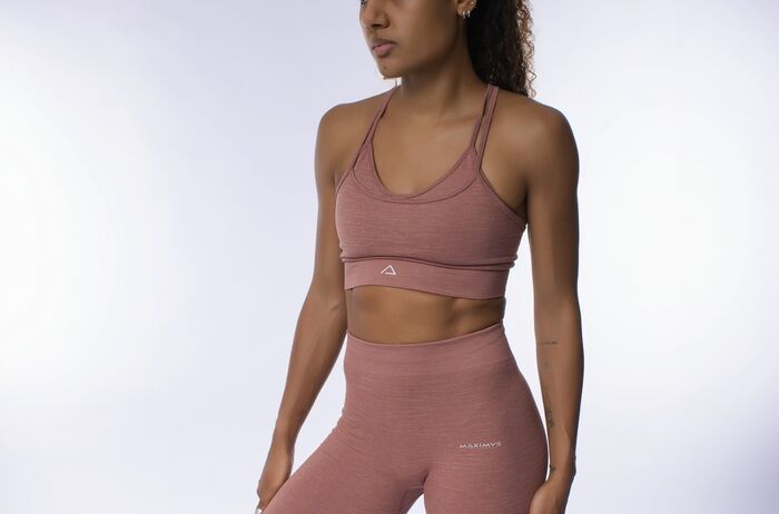 Bra-Soutien de Desporto Yasmine SD (Seamless) - Brown/White