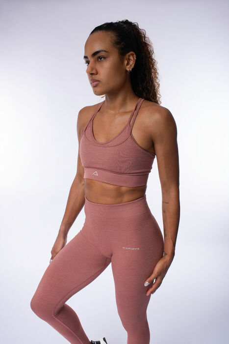 Bra-Soutien de Desporto Yasmine SD (Seamless) - Brown/White